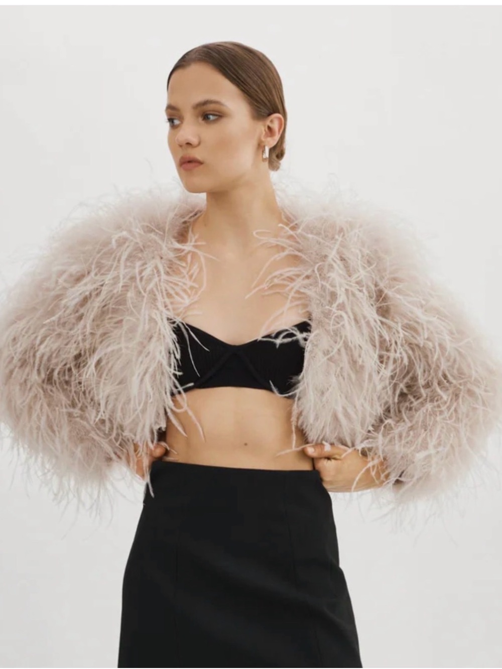 LaMarque Hallie Feather jacket